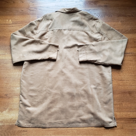 Cezani | Vintage Suede Button Up Shirt Jacket | XXL Tall - Picture 4 of 4